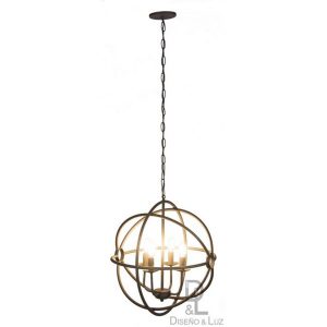CO019 Colgante Newton Candelabro 4 luces - Imagen 2
