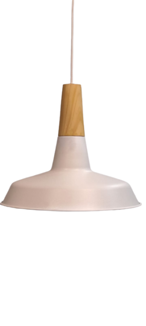 CA415 Colgante Pacífico (Metal y Madera) blanco - Imagen 2