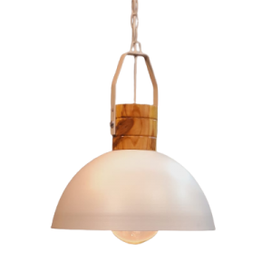 CA422 Colgante Mónaco (Metal y Madera) blanco - Imagen 2