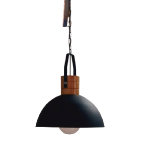 CA423 Colgante Mónaco (Metal y Madera) negro - Imagen 3