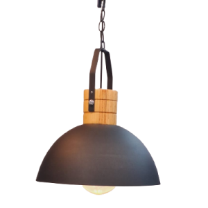 CA423 Colgante Mónaco (Metal y Madera) negro - Imagen 2